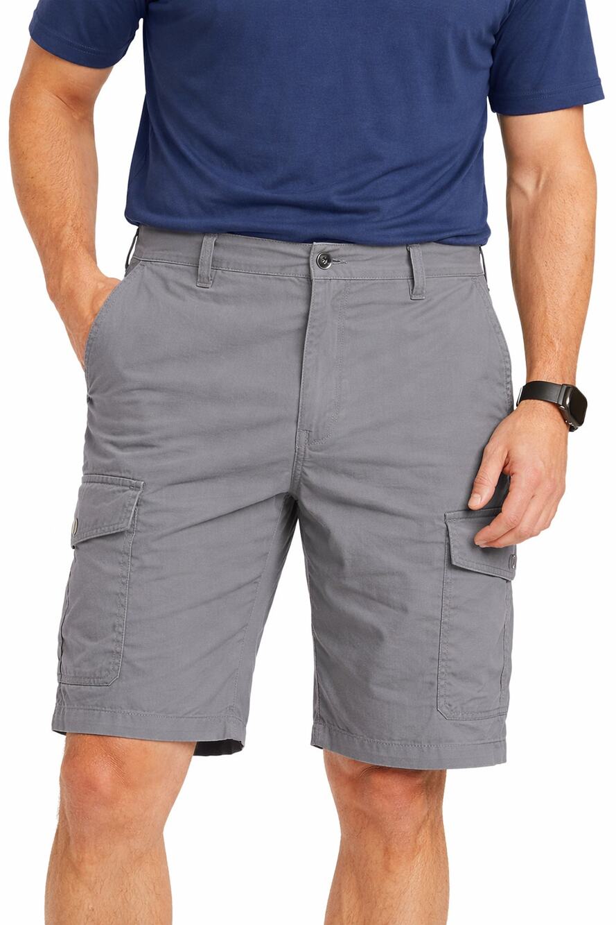 Iron Cargo Shorts Men’s Size 40 Gray Cotton Stretch Utility